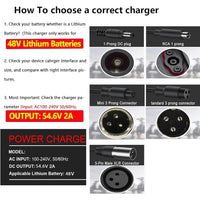 Thumbnail for Electric Scooter Charger 54.6V 2A