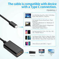 Thumbnail for USB-C to HDMI 4K Adapter Cable HDTV Converter