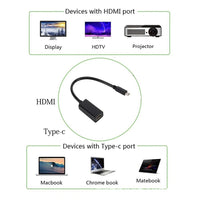 Thumbnail for USB-C to HDMI 4K Adapter Cable HDTV Converter