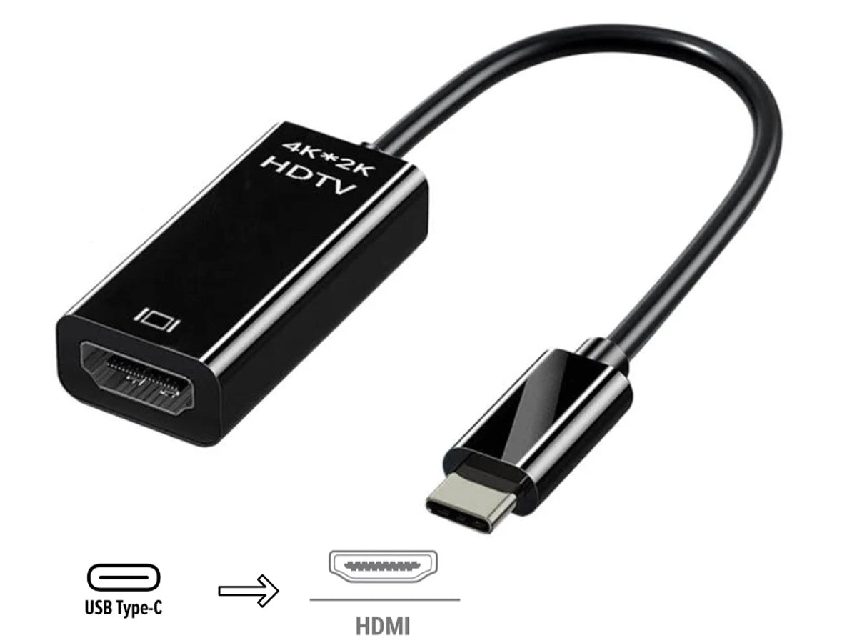 USB-C to HDMI 4K Adapter Cable HDTV Converter