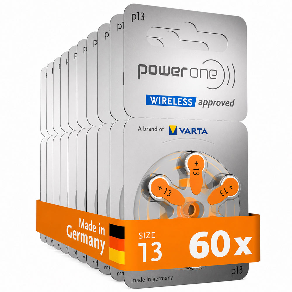 Power One P13 Hearing Aid Batteries