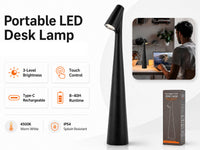 Thumbnail for LED Desk Lamp  Cordless Rechargeable