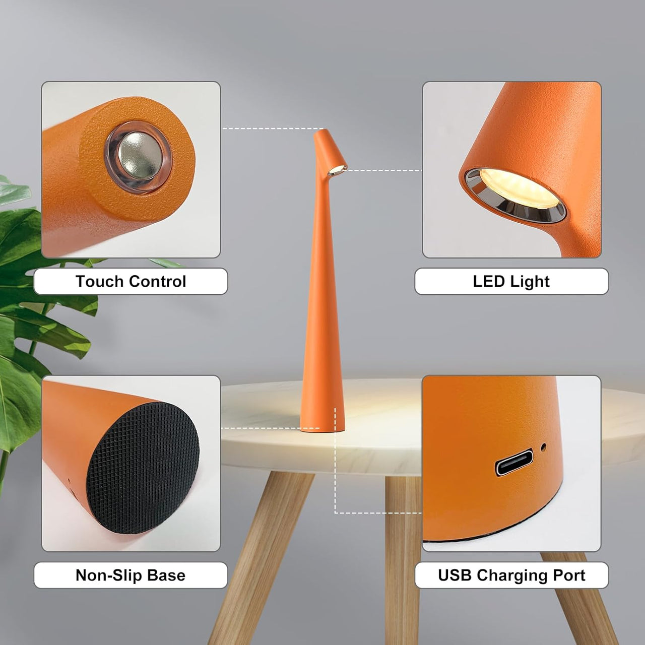LED Night Lamp  Cordless Rechargeable