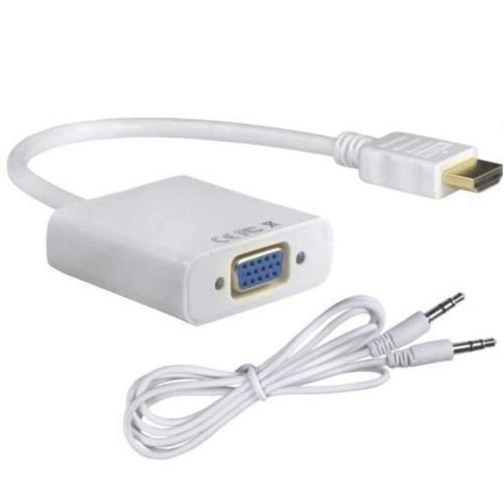HDMI to VGA cable adapter with audio