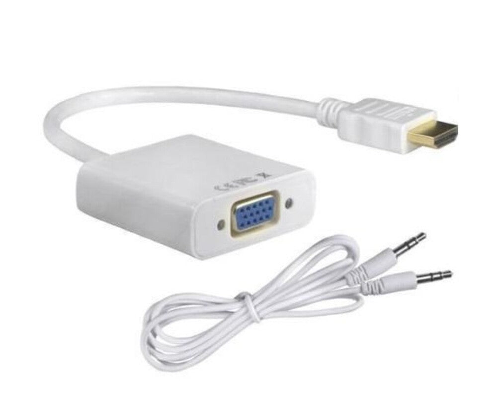 Plug and play HDMI to VGA cable adapter
