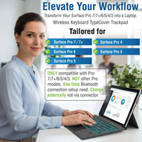 Thumbnail for Wireless Microsoft Surface Pro Keyboard Type Cover