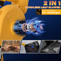Thumbnail for Cordless Leaf Blower Electric Blower 21V
