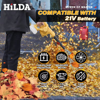Thumbnail for Cordless Leaf Blower Electric Blower 21V