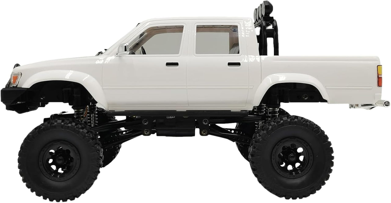 RC Rock Crawler – 1:16 Scale 4WD SUV with LED Lights, Snorkel, Roof Rack and 2 Batteries