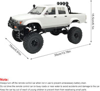 Thumbnail for RC Rock Crawler – 1:16 Scale 4WD SUV with LED Lights, Snorkel, Roof Rack and 2 Batteries
