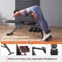 Thumbnail for Multifunctional Adjustable Weight Bench