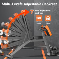 Thumbnail for Multifunctional Adjustable Weight Bench