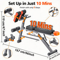Thumbnail for Multifunctional Adjustable Weight Bench
