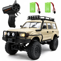 Thumbnail for RC Rock Crawler – 1:16 Scale 4WD SUV with LED Lights, Snorkel, Roof Rack, Spare Tyre and 2 Batteries
