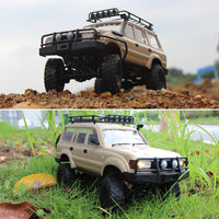 Thumbnail for RC Rock Crawler – 1:16 Scale 4WD SUV with LED Lights, Snorkel, Roof Rack, Spare Tyre and 2 Batteries