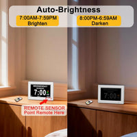 Thumbnail for 8inch LED Dementia Digital Calendar Clock Alarm Extra Large Day/Week/Month/Year