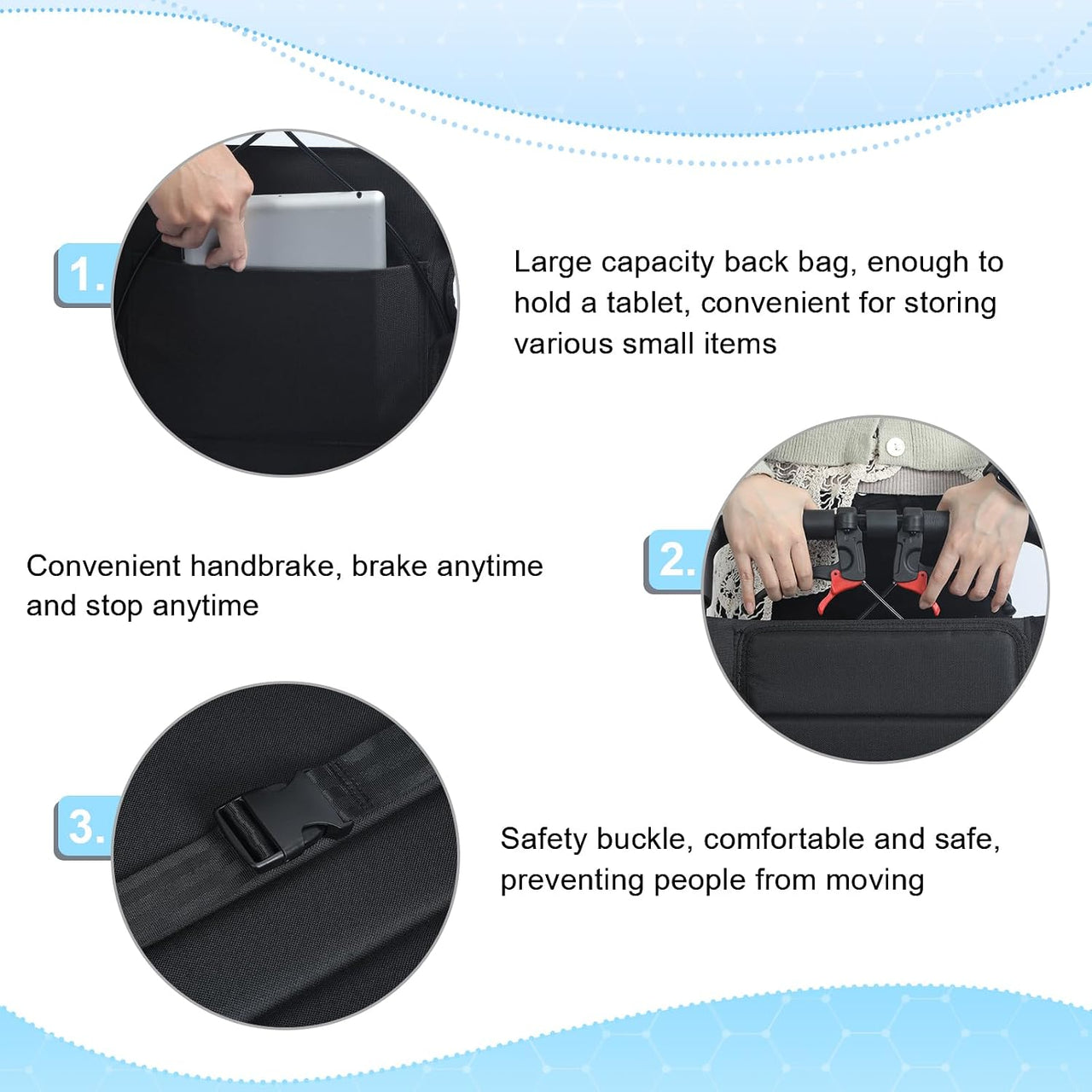 12 Inch Folding Wheelchair Mobility Disability Aid