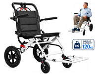 Thumbnail for 12 Inch Folding Wheelchair Mobility Disability Aid