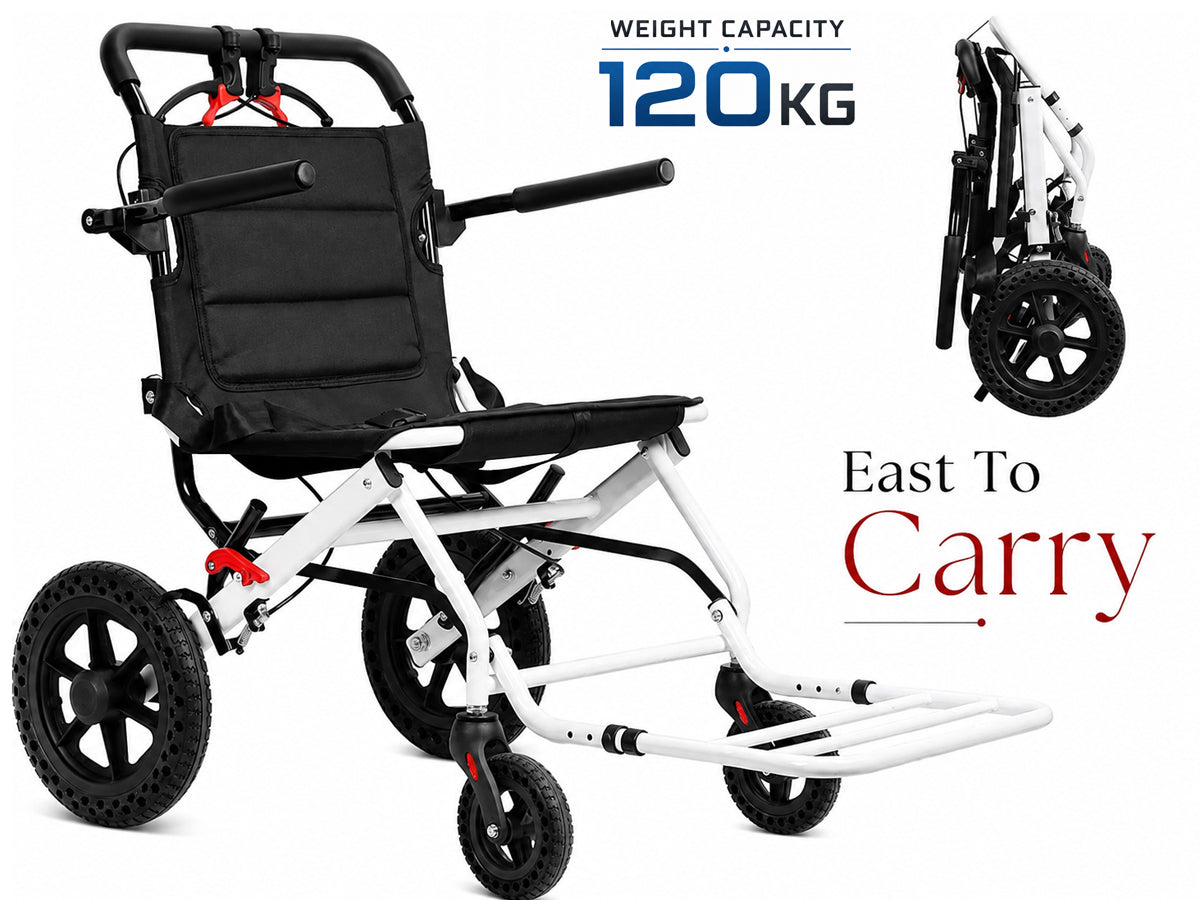 12 Inch Folding Wheelchair Mobility Disability Aid
