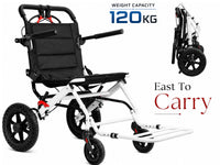 Thumbnail for 12 Inch Folding Wheelchair Mobility Disability Aid