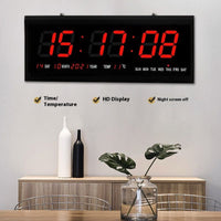 Thumbnail for 48cm Large Big Jumbo LED Wall Desk Clock Display With Calendar Temperature