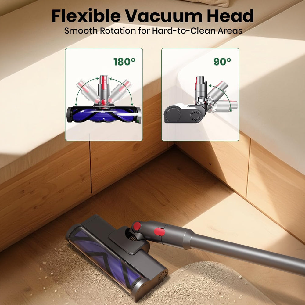 Dyson Brush LED Head V7 V8 V10 V11 Vacuum Cleaners with with 2 Rollers