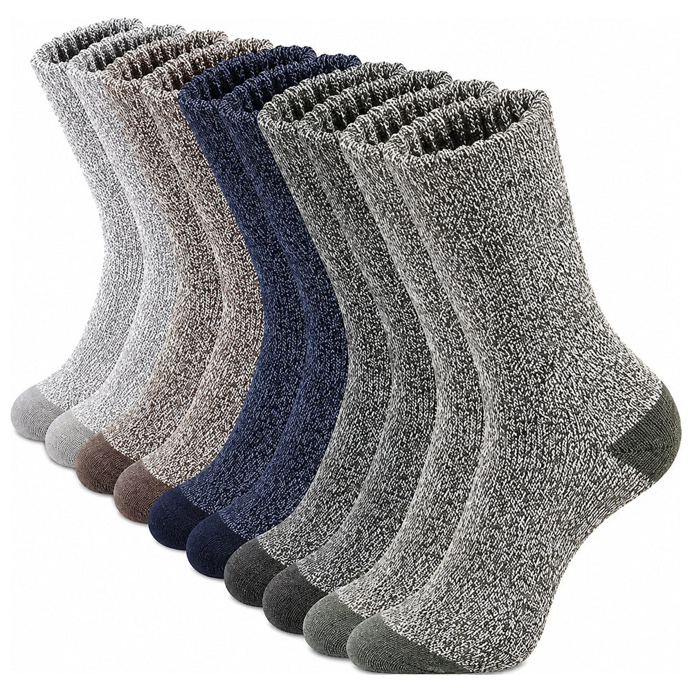 5 Pair Merino Wool Socks for Men Thick