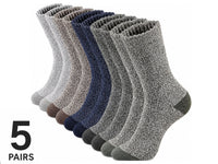 Thumbnail for 5 Pair Merino Wool Socks for Men Thick