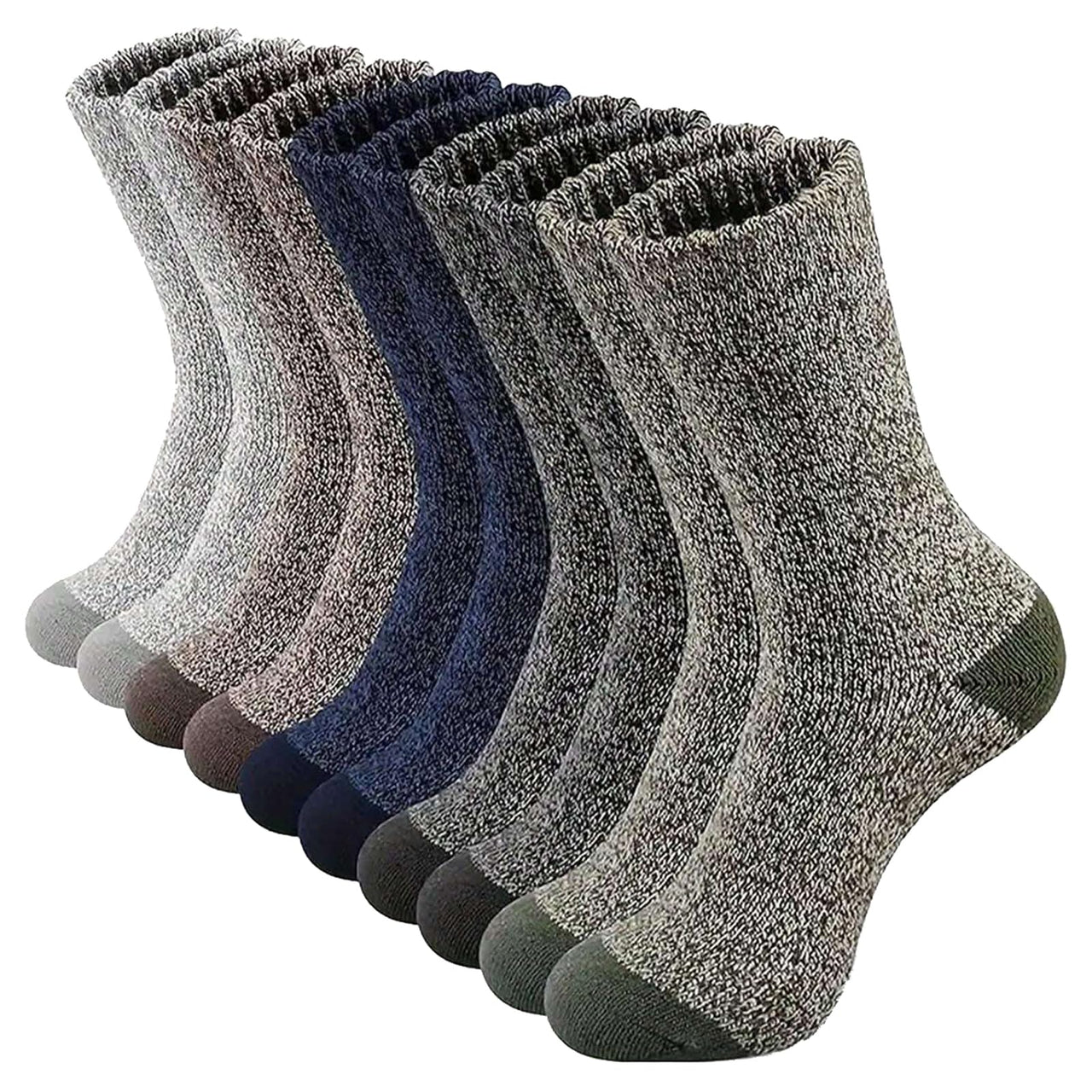 5 Pair Merino Wool Socks for Men Thick