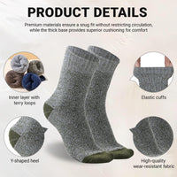 Thumbnail for 5 Pair Merino Wool Socks for Men Thick