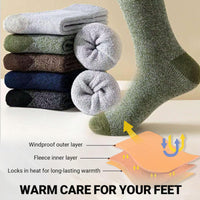Thumbnail for 5 Pair Merino Wool Socks for Men Thick