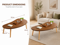 Thumbnail for Modern Minimalist Coffee Table - 120cm
