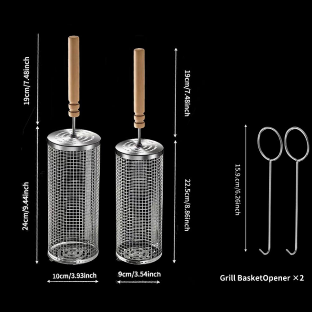 Rolling Grill Basket