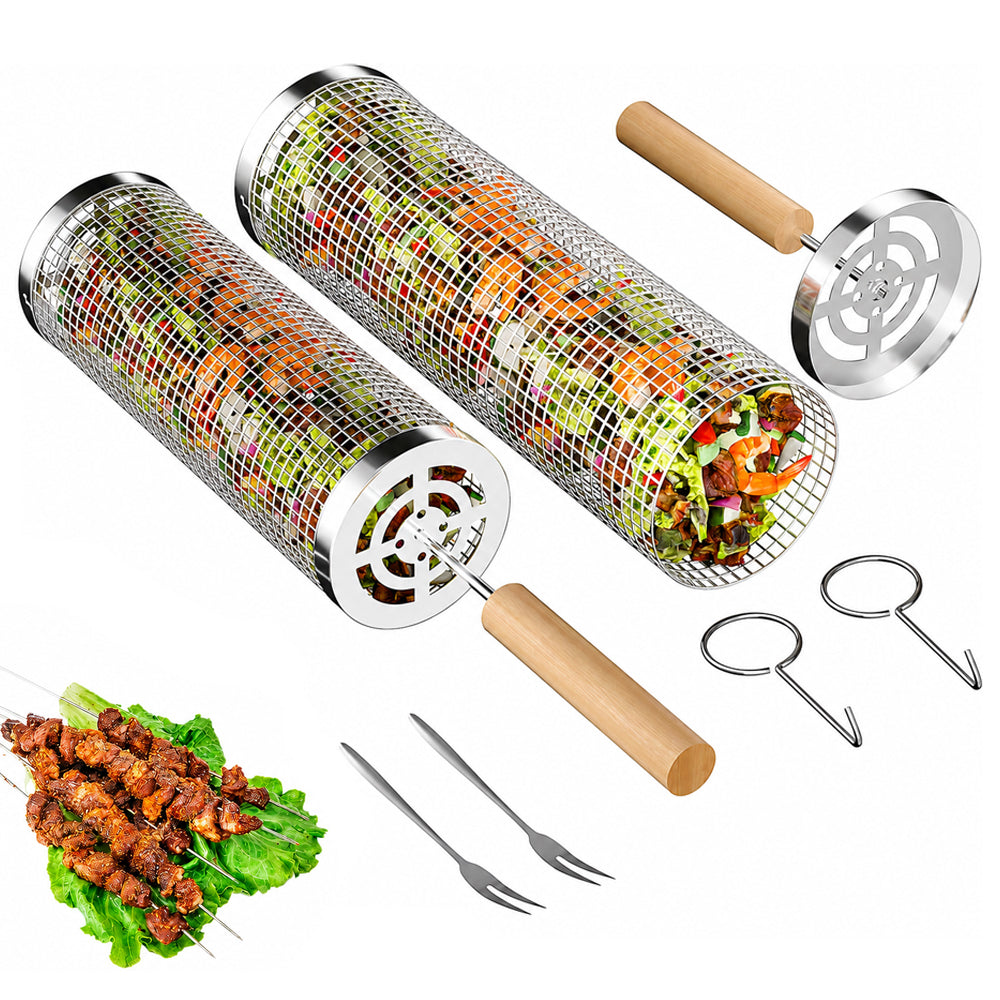 Rolling Grill Basket