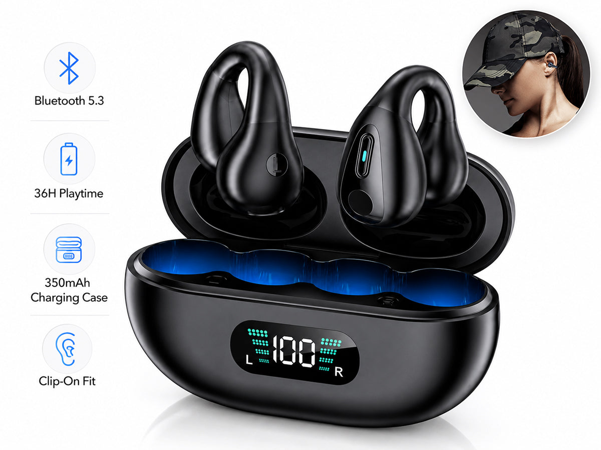 Open Ear Clip Headphones