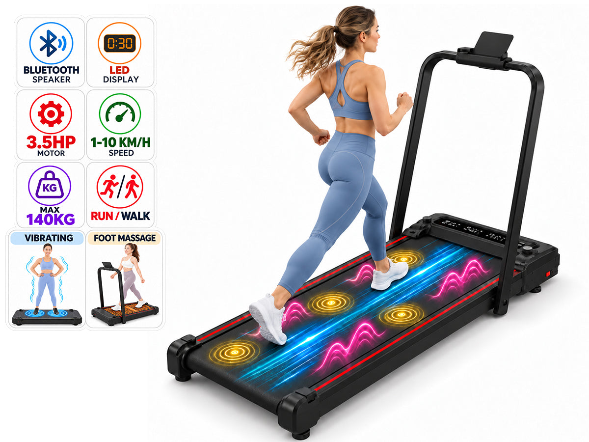 Foldable 4-in-1 Walking & Running Smart Treadmill