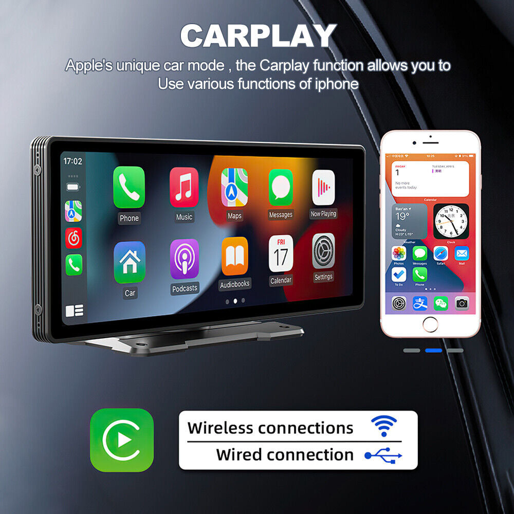 Apple Carplay Android auto Car Stereo Player 9"
