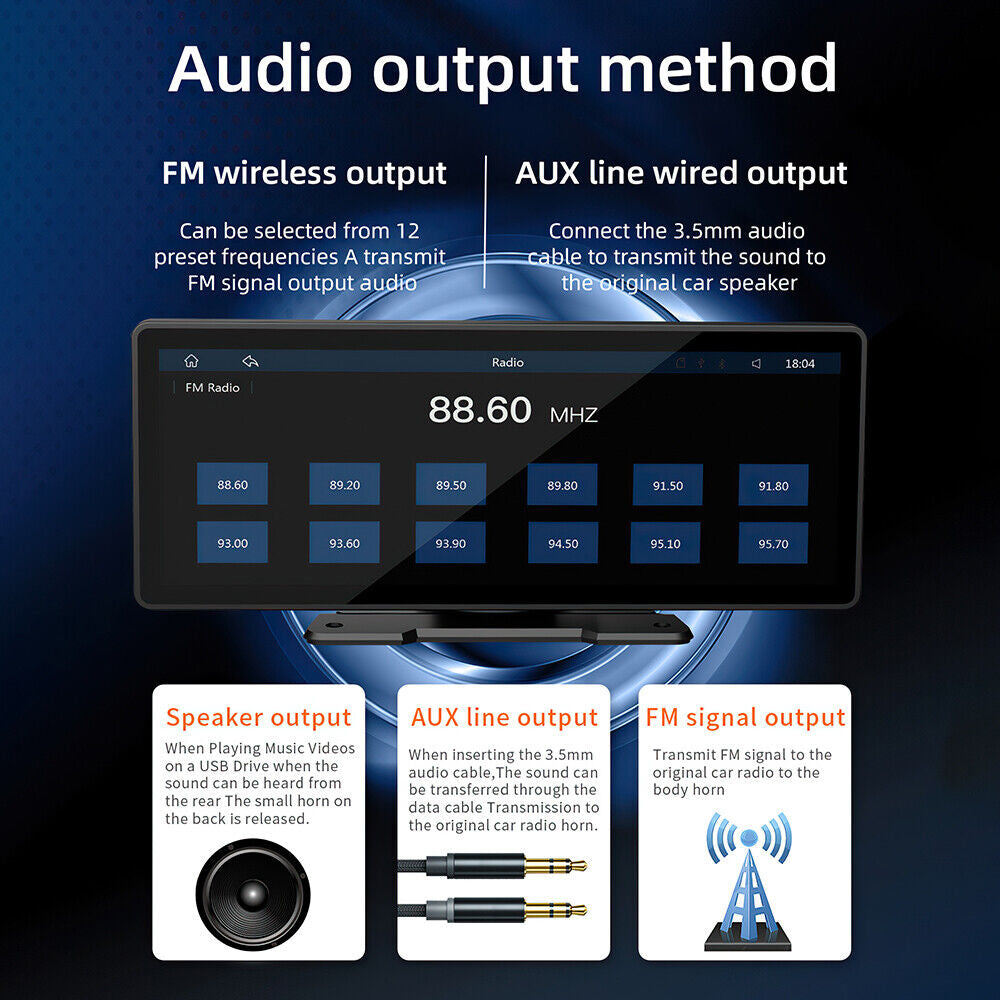Apple Carplay Android auto Car Stereo Player 9"