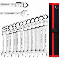 Thumbnail for 12Pc Metric Flexi Head Ratchet Spanner Wrench Set