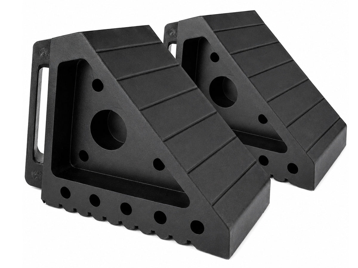 2PCS Solid Rubber Wheel Chock