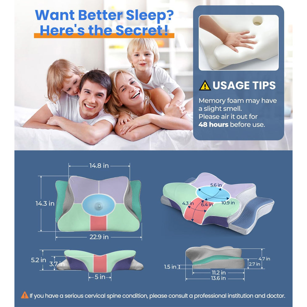 Ergonomic Cervical Neck Pillow