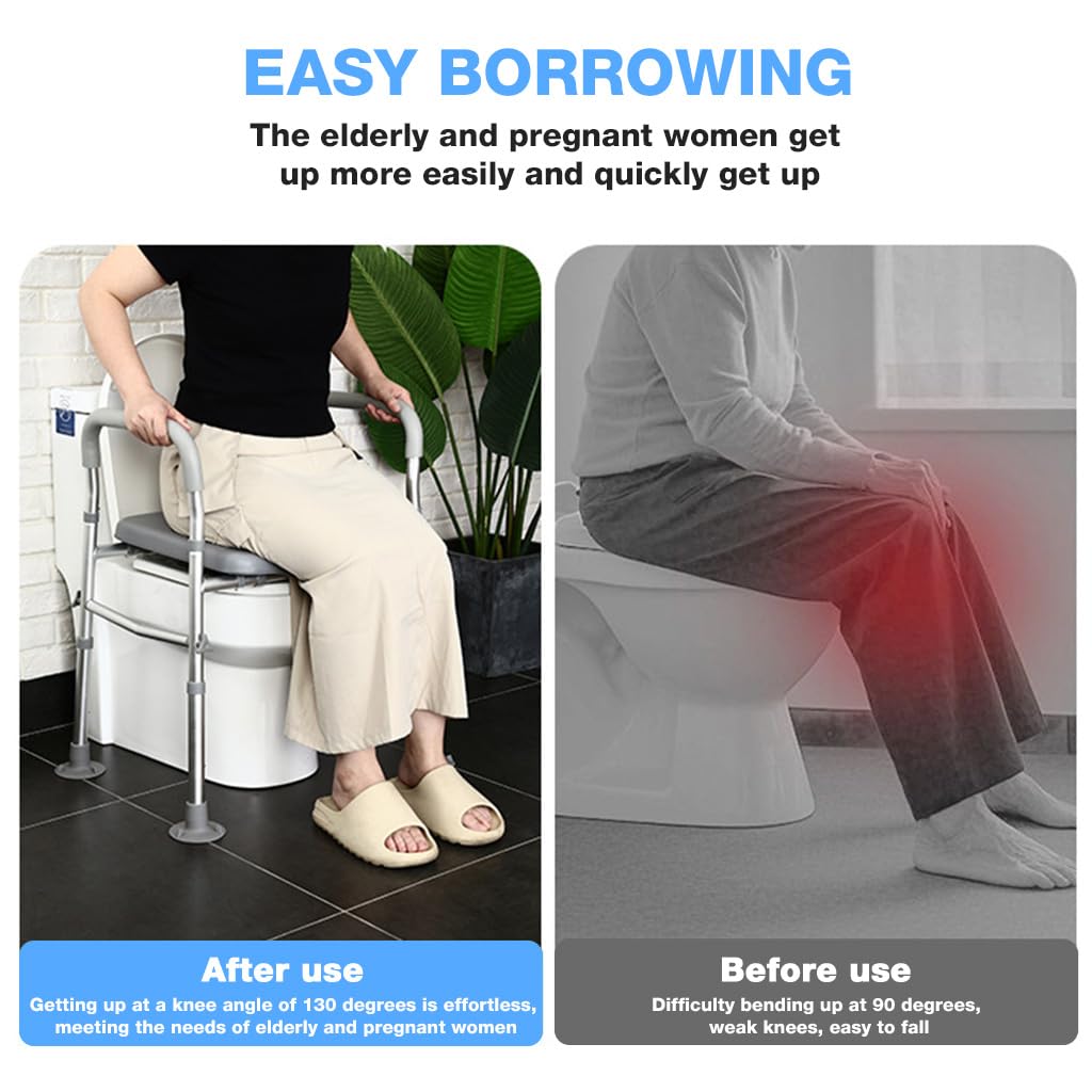 Adjustable Raised Toilet Seat
