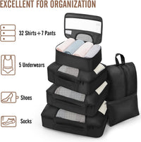 Thumbnail for 8Pcs Travel Luggage Packing Cubes