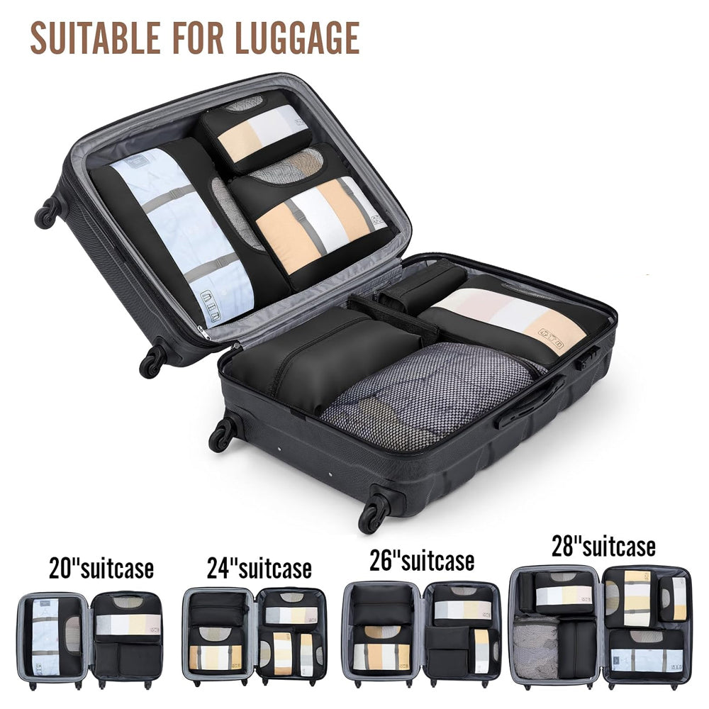 8Pcs Travel Luggage Packing Cubes