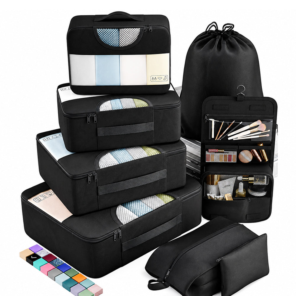 8Pcs Travel Luggage Packing Cubes