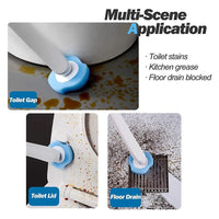 Thumbnail for Disposable Toilet Brush Holder Set with Replaceable Heads