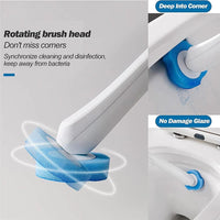 Thumbnail for Disposable Toilet Brush Holder Set with Replaceable Heads