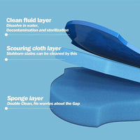 Thumbnail for Disposable Toilet Brush Holder Set with Replaceable Heads