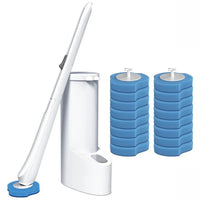 Thumbnail for Disposable Toilet Brush Holder Set with Replaceable Heads