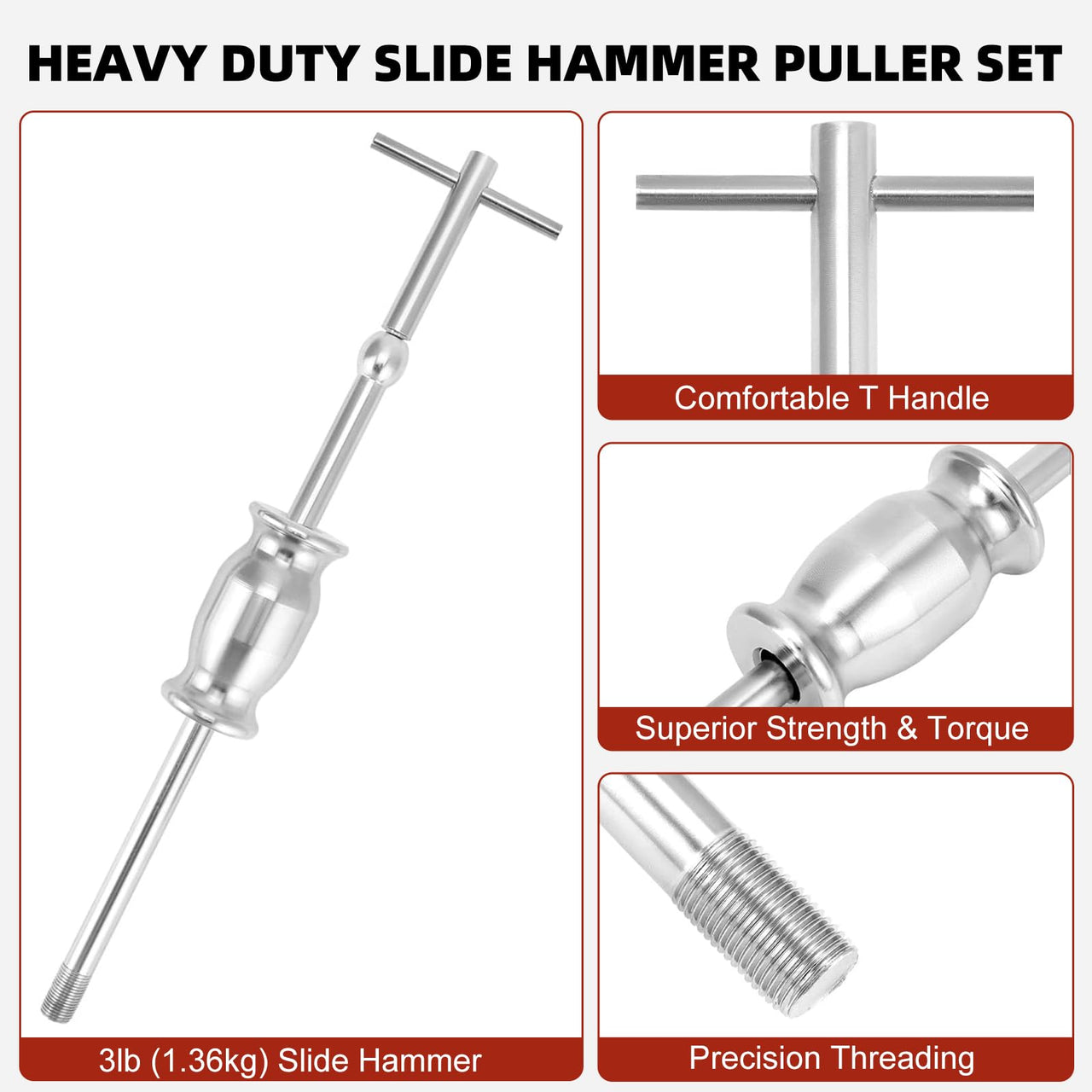 Bearing Puller with Slide Hammer Tool Set
